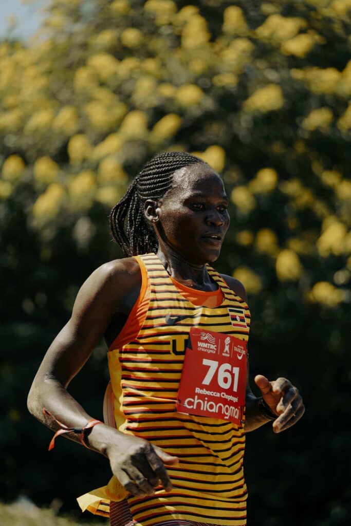 Ugandan runner Rebecca Cheptegei dominated the race from start to finish