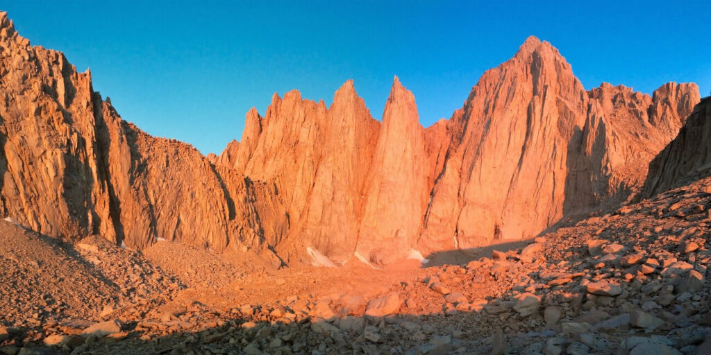 Mt Whitney - at 14,505 feet is the highest peak in the contiguous United States 