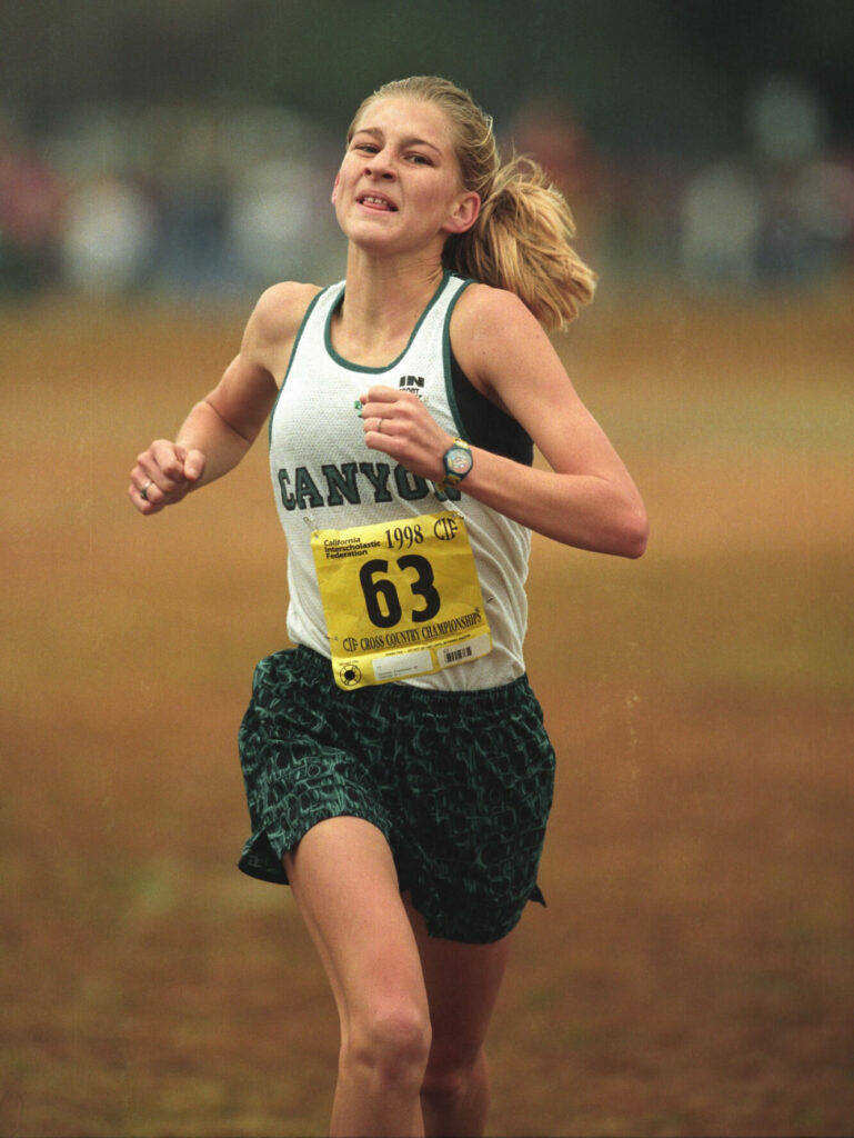 Lauren competing in high school