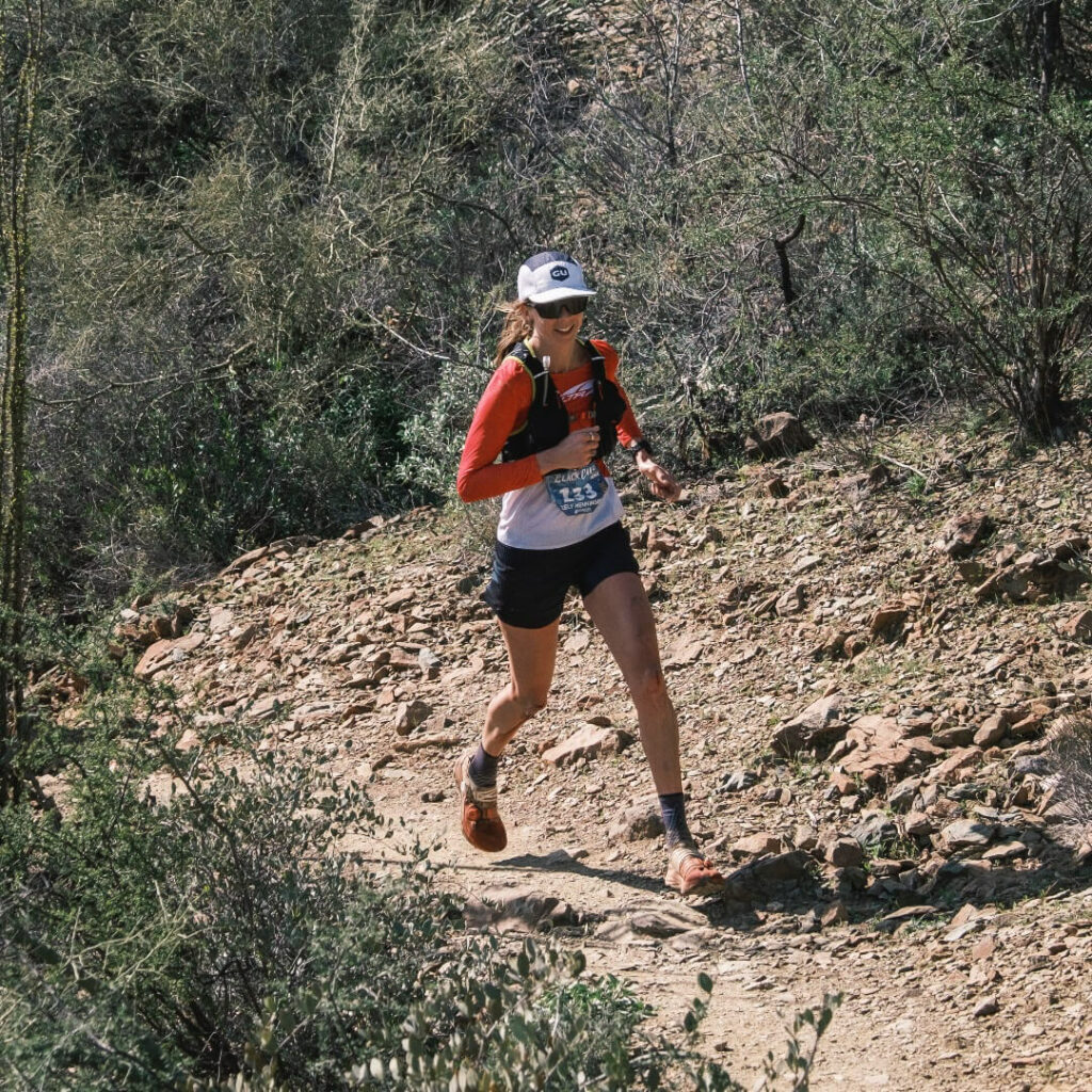 The win, a golden ticket, and a course record for Keely Henninger in the 2023 Black Canyon 100-kilometer race 