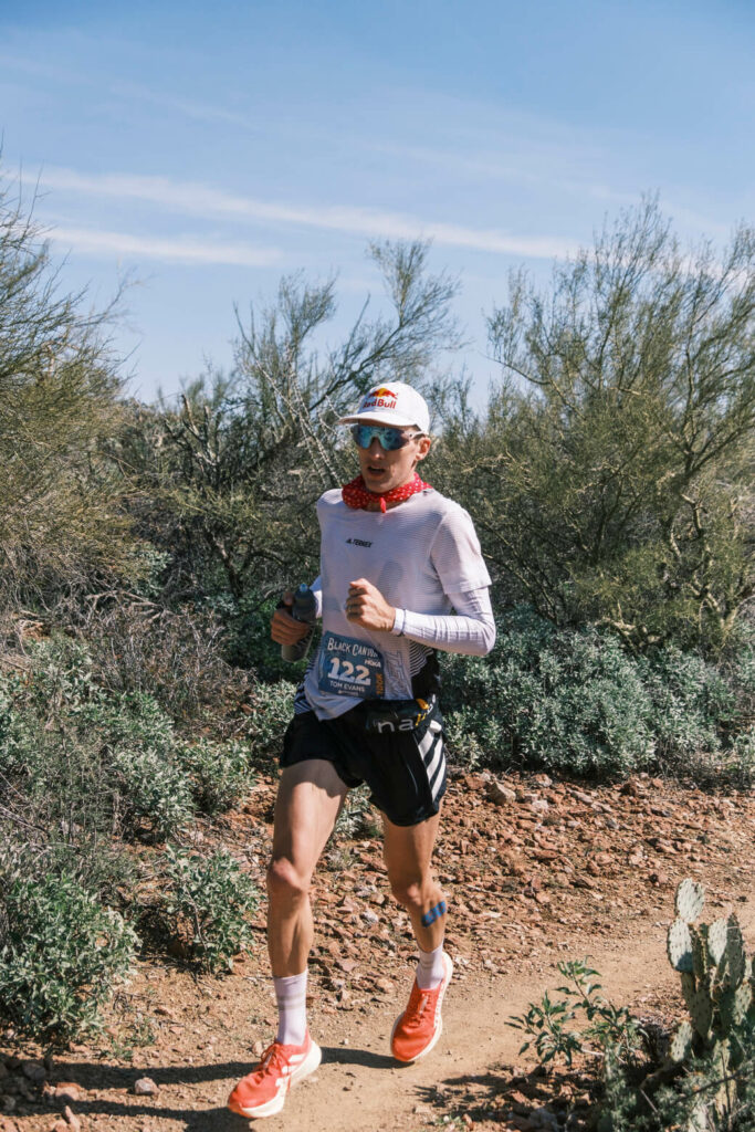 Tom Evans on his way to a second-place finish at Black Canyon 100km earlier this year. 