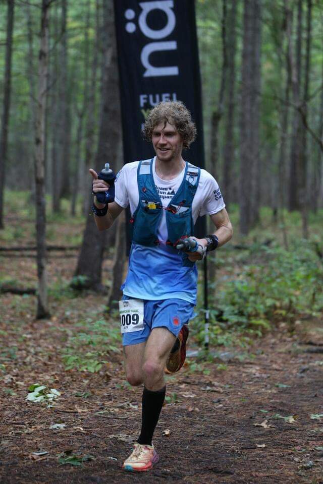 Caleb Bowen during the Grindstone 100-km race. 