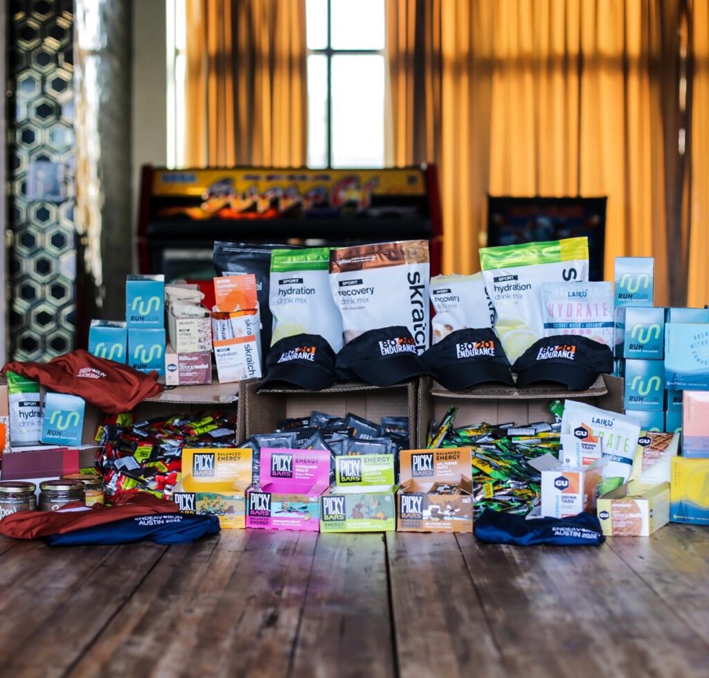 Ruby’s cornucopia of sports nutrition products.