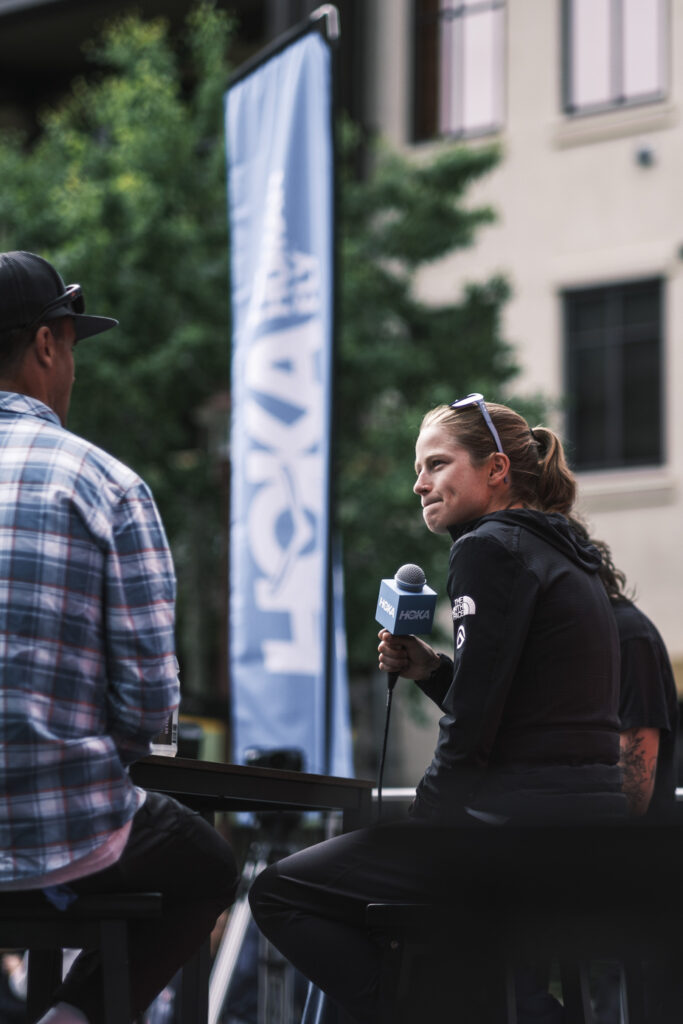 Katie Schide sits down for an interview ahead of what would be a historic WSER in June. PC: Ryan Thrower